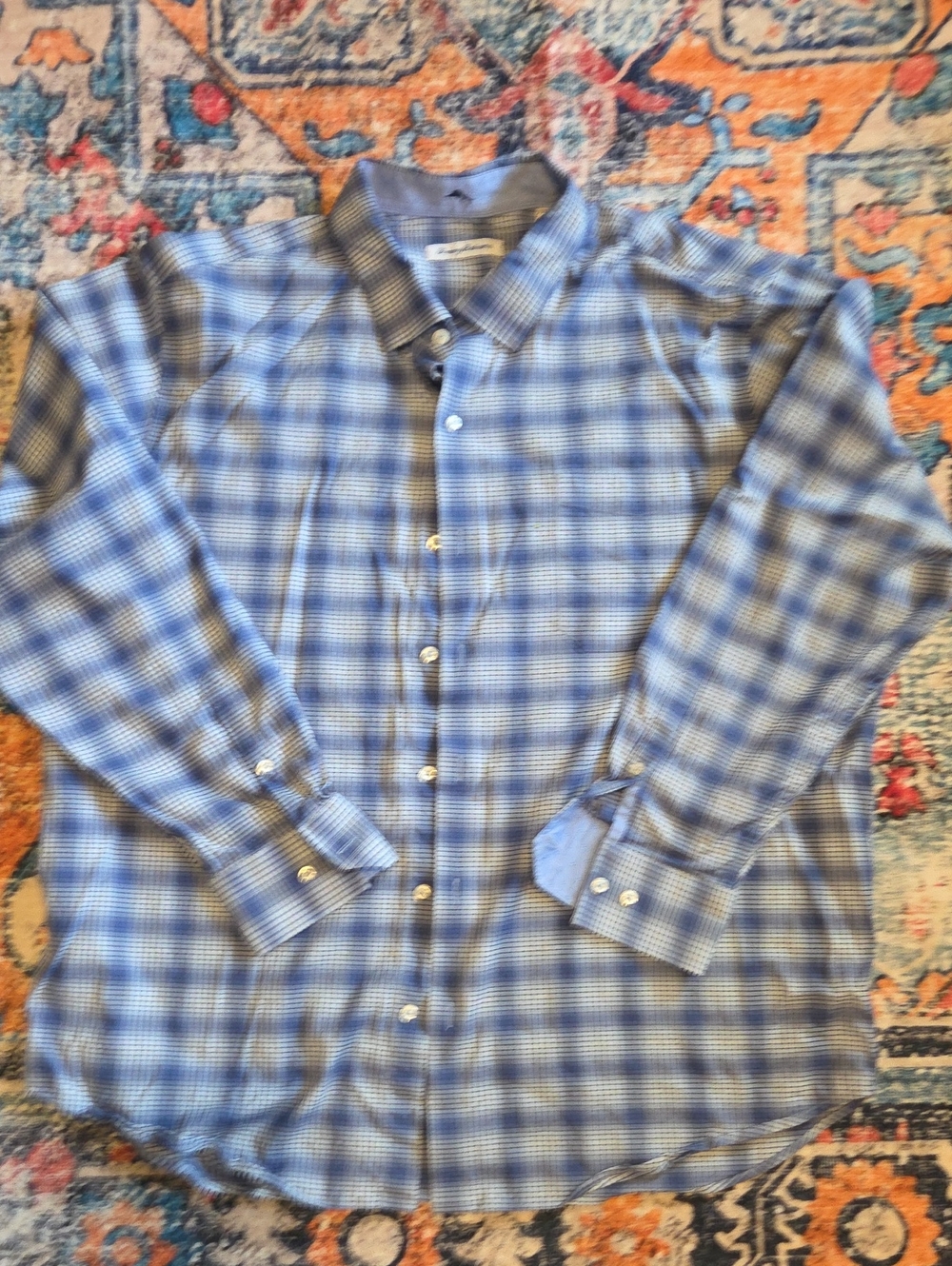 Men's Tommy Bahama Silk Blend Button Down Dress Shirt XXL